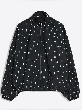 BERSHKA OVERSIZE POLKA DOT JACKET M-L